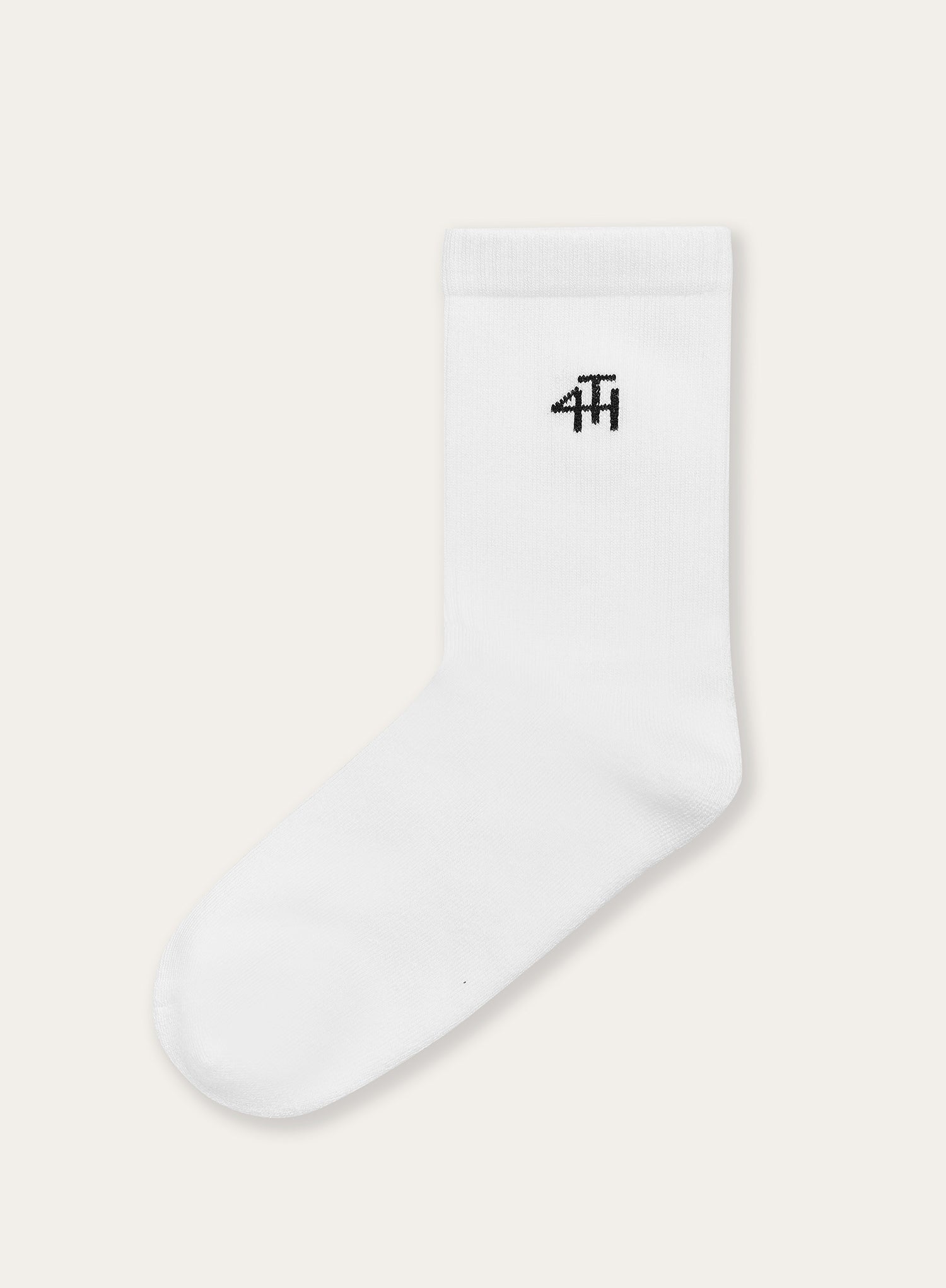 White 4th Branded Single Pack Socks